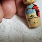 Vintage Nesting Geisha Kokeshi Bobble Head 3 pc NESTING Dolls! Japan OA4B19