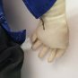 Vintage Chinese Cloth Doll & Baskets Ada Lum? Tripod Mark? No tag 13" Hand Sewn?