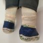 Vintage Chinese Cloth Doll & Baskets Ada Lum? Tripod Mark? No tag 13" Hand Sewn?