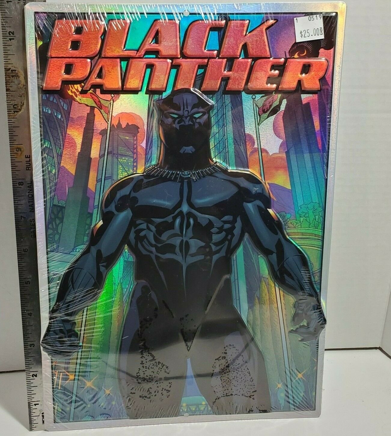 Marvel Black Panther Metal Wall Sign 9x13 Cityscape Avengers Superhero OA1C08