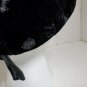 David And Young New York Velvet Look Polyester Blk Mom Hat Cap Embroidered Rose