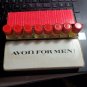 Very Vintage Glass Sample Set Avon for Men! 8 Fragrances 1/8 oz each  OA2B09