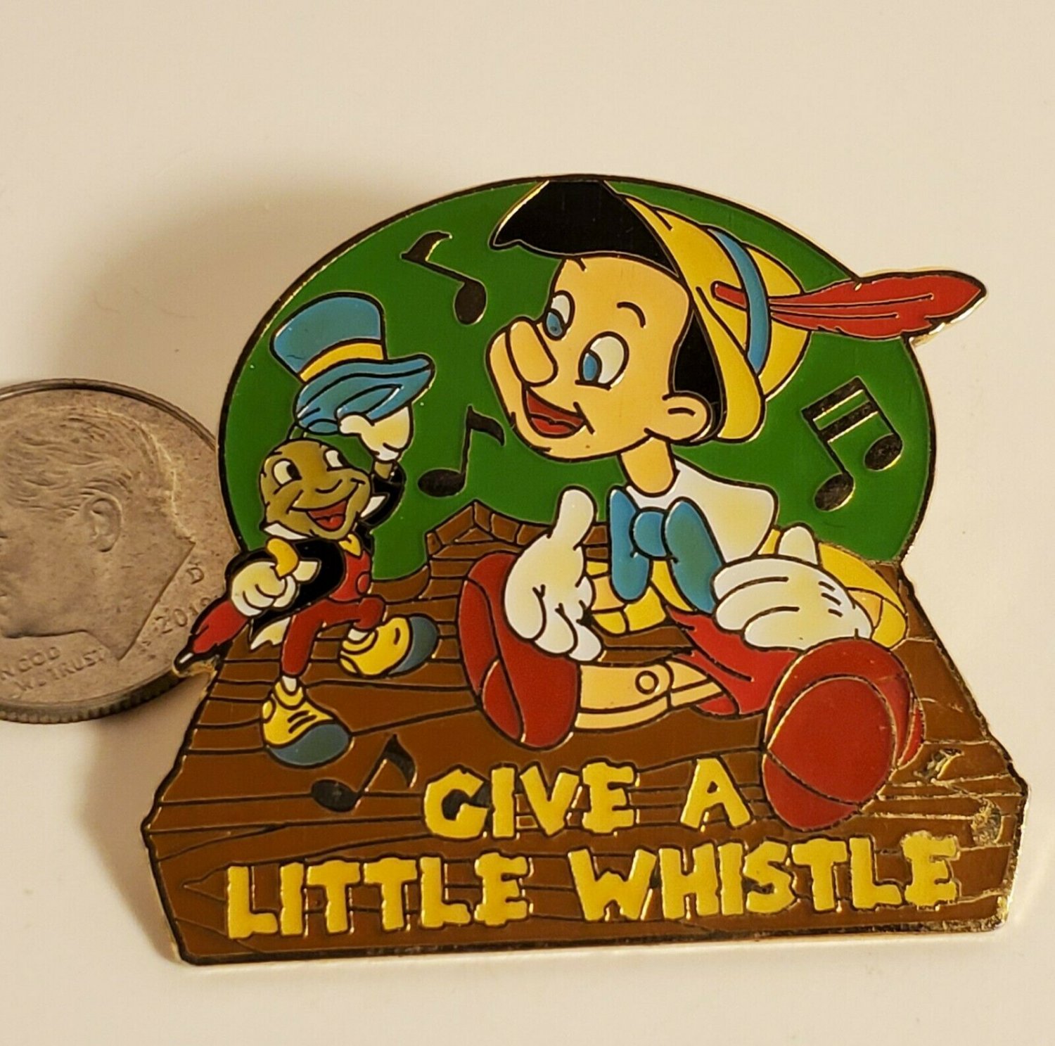 Disney Store Pin Magical Musical Moments Give a Little Whistle from Pinocchio
