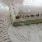 Laura Ashley Square Floral Chintz Ceramic Vase Pedestal Base Chips 9" H OA3B04