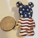 Disney Mickey Mouse Vinylmation American Flag Mystery Pin 2009 Holiday #1