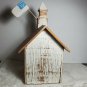 Patriotic Schoolhouse Birdhouse Rustic Great 4th of July School House OA3B03