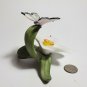 Enesco Porcelain Flower & Butterfly Figurine Decorative 1980s Taiwan 3" OC4A11