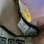Women Dragonfly Pattern Top Green Gold Silky Asian Chinese Japanese Vietnamese M