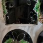 Grape Kitchen Canister Set Clay Art Napa Vines Stone Lite Majolica Chip OA4A01