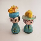 Vintage Asian Couple Bobblehead Nodder Figurine Oriental Japanese Chinese Thai