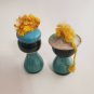 Vintage Asian Couple Bobblehead Nodder Figurine Oriental Japanese Chinese Thai