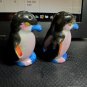 Small Penguin Salt Pepper Shakers Made in Japan Cork Plugs 1 1/2" Tall OA1C13