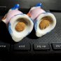 Small Penguin Salt Pepper Shakers Made in Japan Cork Plugs 1 1/2" Tall OA1C13