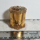 Vintage Gold Glazed or Plated Glass Toothpick Holder Very Ornate Design OA4A11