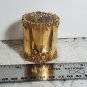 Vintage Gold Glazed or Plated Glass Toothpick Holder Very Ornate Design OA4A11
