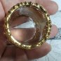 Vintage Gold Glazed or Plated Glass Toothpick Holder Very Ornate Design OA4A11