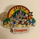 Disney FAB 6 Disneyland 2002 Rainbow Mickey Minnie Mouse Goofy Donald Daisy Pin