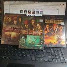Pirates of the Caribbean 1, 2, 3 DVD Lot Get 1st 3 Disney Pirate Movies! OD4A01