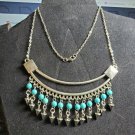 Necklace Faux Turquoise  with Spikes USA SHIPPER 22" Lobster Clasp ODJB01 10