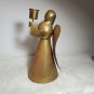 Vintage Copper Angel 8" tall Candle Holder Made in Mexico.OA3C20