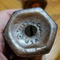 Treasure Craft Salt and Pepper Shakers Spice RARE Faux Wood Hexagonal 3 1/4" H