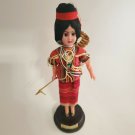 Thai Woman Red Karen 9 1/2" AUTHENTIC DOLL of Thailand Vintage 1970s OA5C21