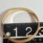 Vintage Avon Tan Enameled Gold Tone Stone Look Bangle 2 3/4" Bracelet OC2B13