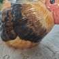 Ceramic Rooster Hen Pair Candle Holders 4" H Country Farm Decor Chips OA3B08
