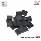 20pcs x 20 mm Square Plastic Bases Model Bases for Gaming Miniatures Model