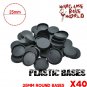 [40PCS 25mm Plastic Round bases for Gaming Miniatures and other wargames