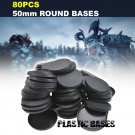 [50mm - 80pcs] Circular Bases Plastic For Wargame and Warhammer Round Bases