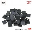 [60pcs x 20mm base Square Plastic Bases for Wargames and Gaming Miniatures Bases