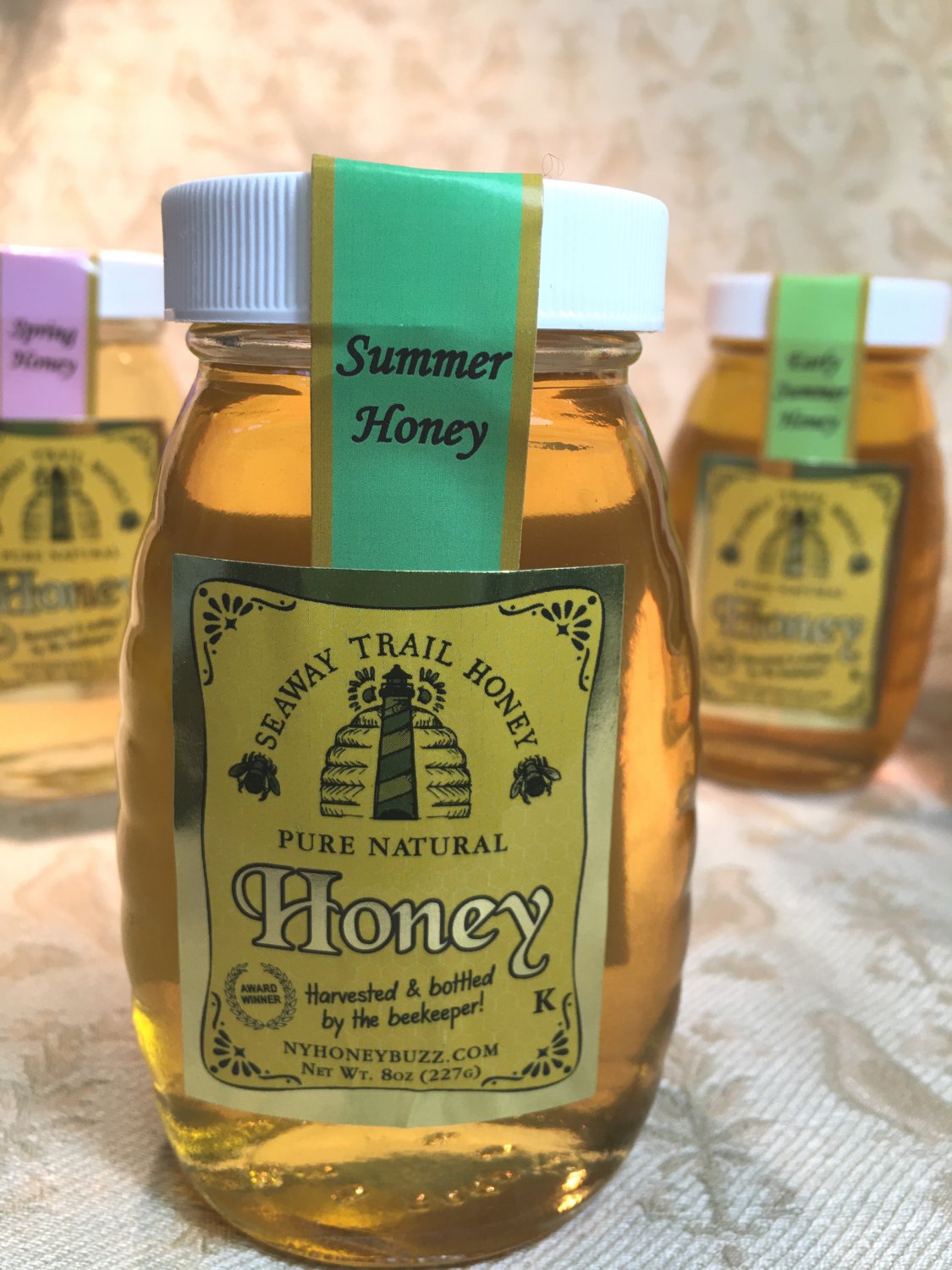 Pure & Natural Honey Jar Summer Honey 16 oz Wild Flower Clover