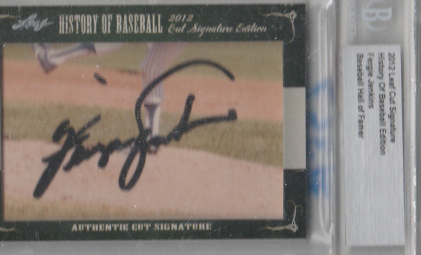 Fergie Jenkins cut autograph