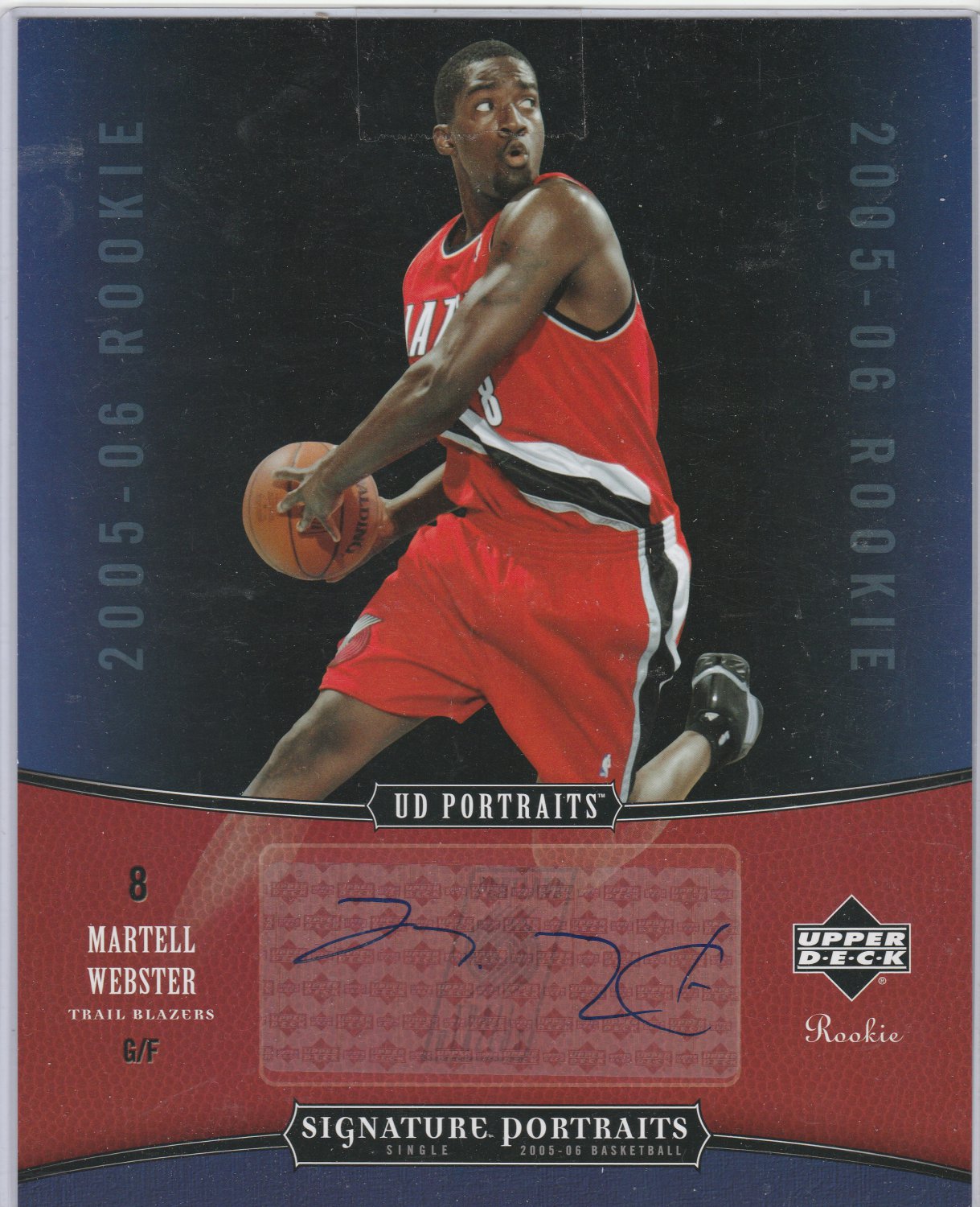 Maetell Webster rookie autograph