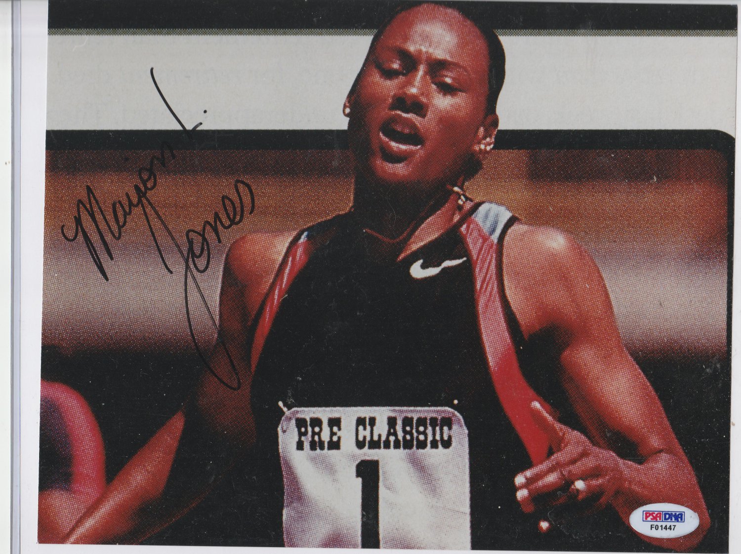 Marion Jones PSA autograph