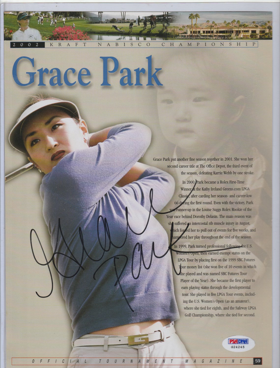 Grace Park PSA-DNA autograph