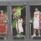 Lebron James #111 / Darko Milicic #112 / Kirk Hinrich #117  Topps Rookies