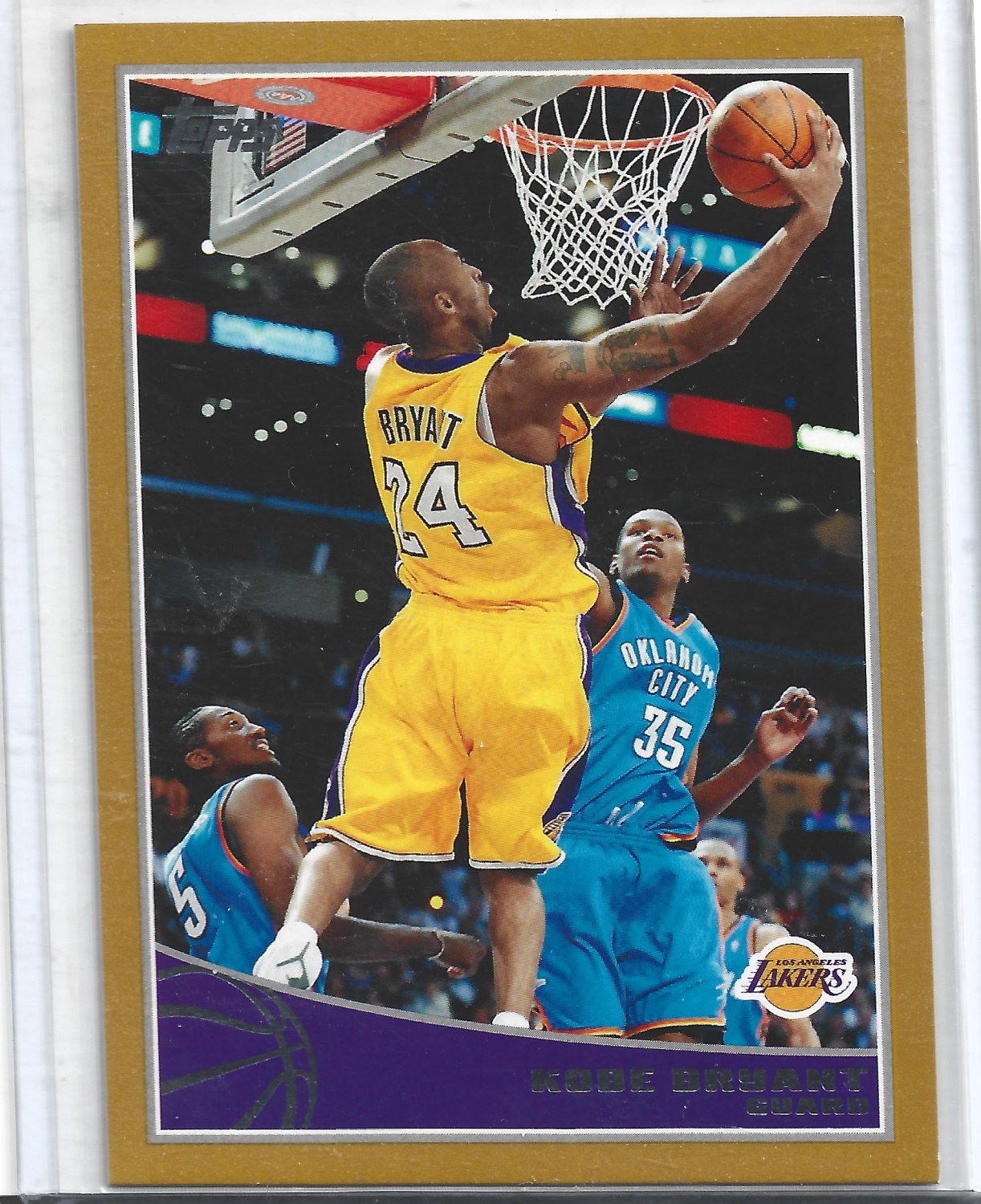 Kobe Bryant Gold Card #123