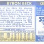 Byron Beck #210 Rookie