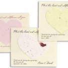 Plantable Heart Shaped Flat Card Favors
