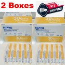 200x 30g 1/2" Nipro Hypodermic Needle Thin Wall 0.3x13 mm Sterile Science lab