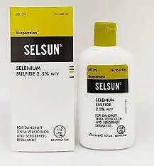 NEW SELSUN Anti-Dandruff Itching Selenium Sulfide 2.5% Shampoo 120ml ...