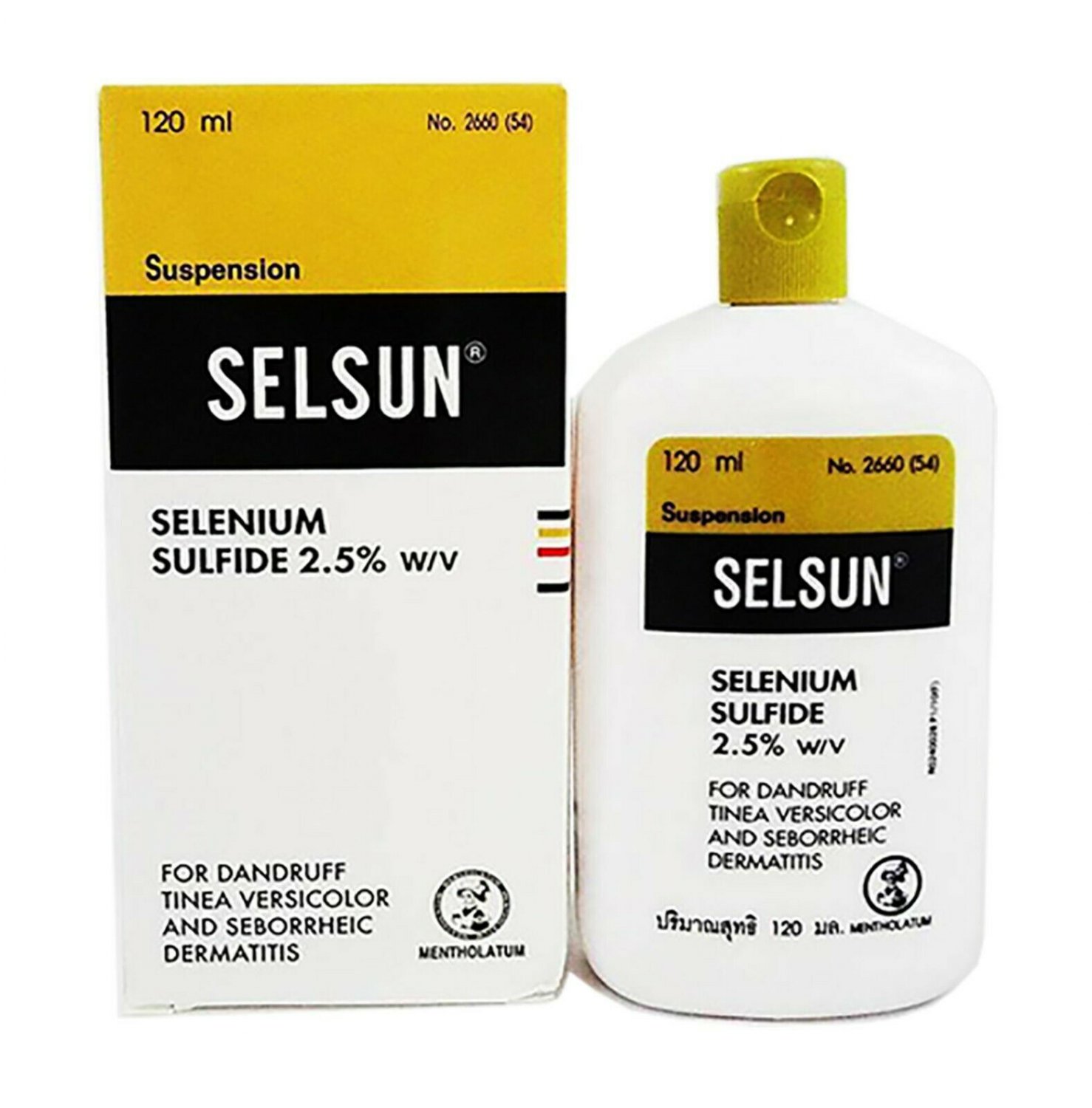 1 SELSUN AntiDandruff Itching Selenium Sulfide 2.5 Shampoo 120ml./4oz