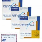 3 X Preventic Virbac Tick Collar 25" Dogs Up to 4 Months Protect + Track