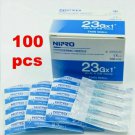 100 x 23g 1" Nipro Hypodermic Needle Thin Wall Sterile 0.6 x 25 mm FAST SHIP.