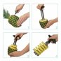 Premium Stainless Steel Fruit  Kitchen Pineapple Corer Slicer Cutter Peeler