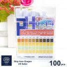 100pcs pH Indicator Test Strips 0-14 Laboratory Paper Litmus Tester Urine Saliva
