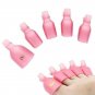 10 Pcs Toe Nail Art Soak Off Clip Cap UV Gel Polish Remover Wrap Manicure Tool