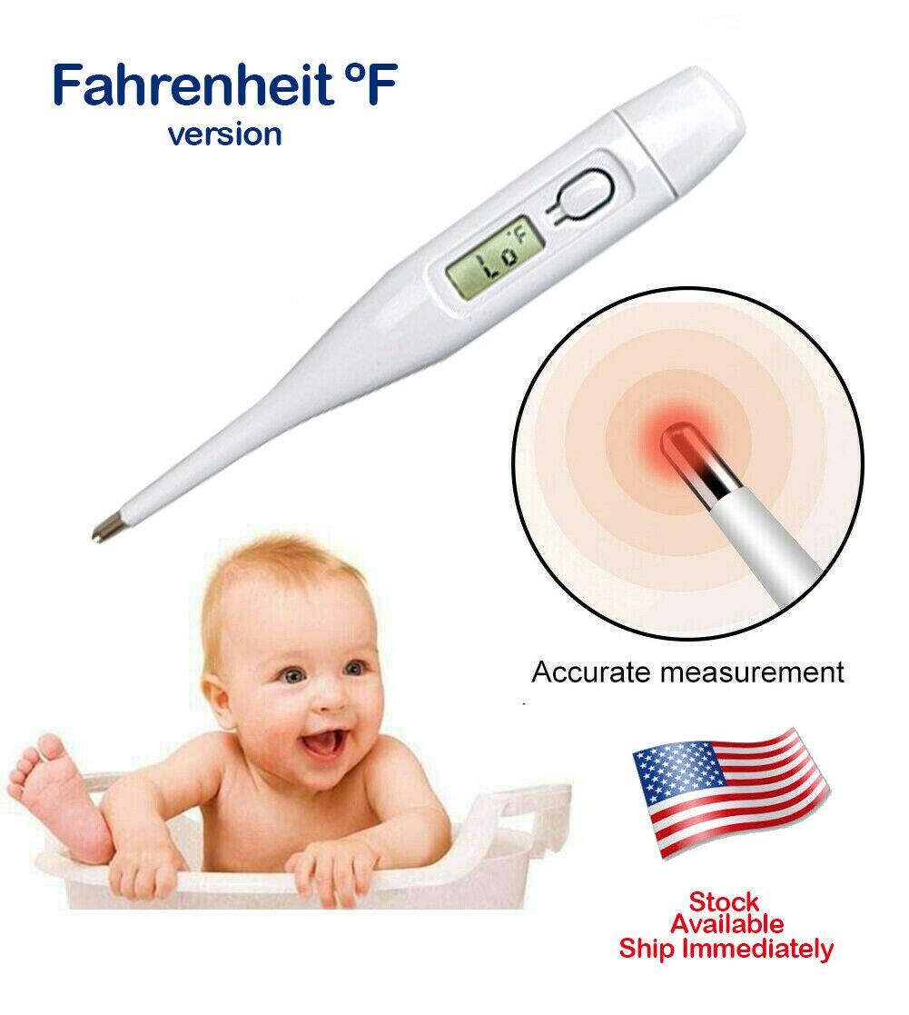 Digital LCD Thermometer Body Temperature Mouth Underarm Adult Baby Kids Medical